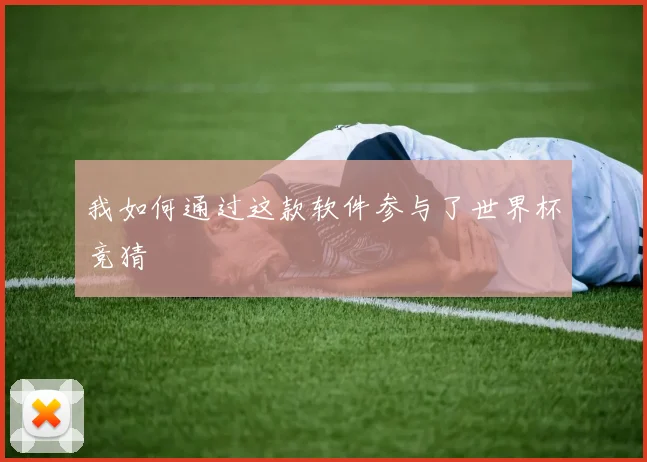 我如何通过这款软件参与了世界杯竞猜